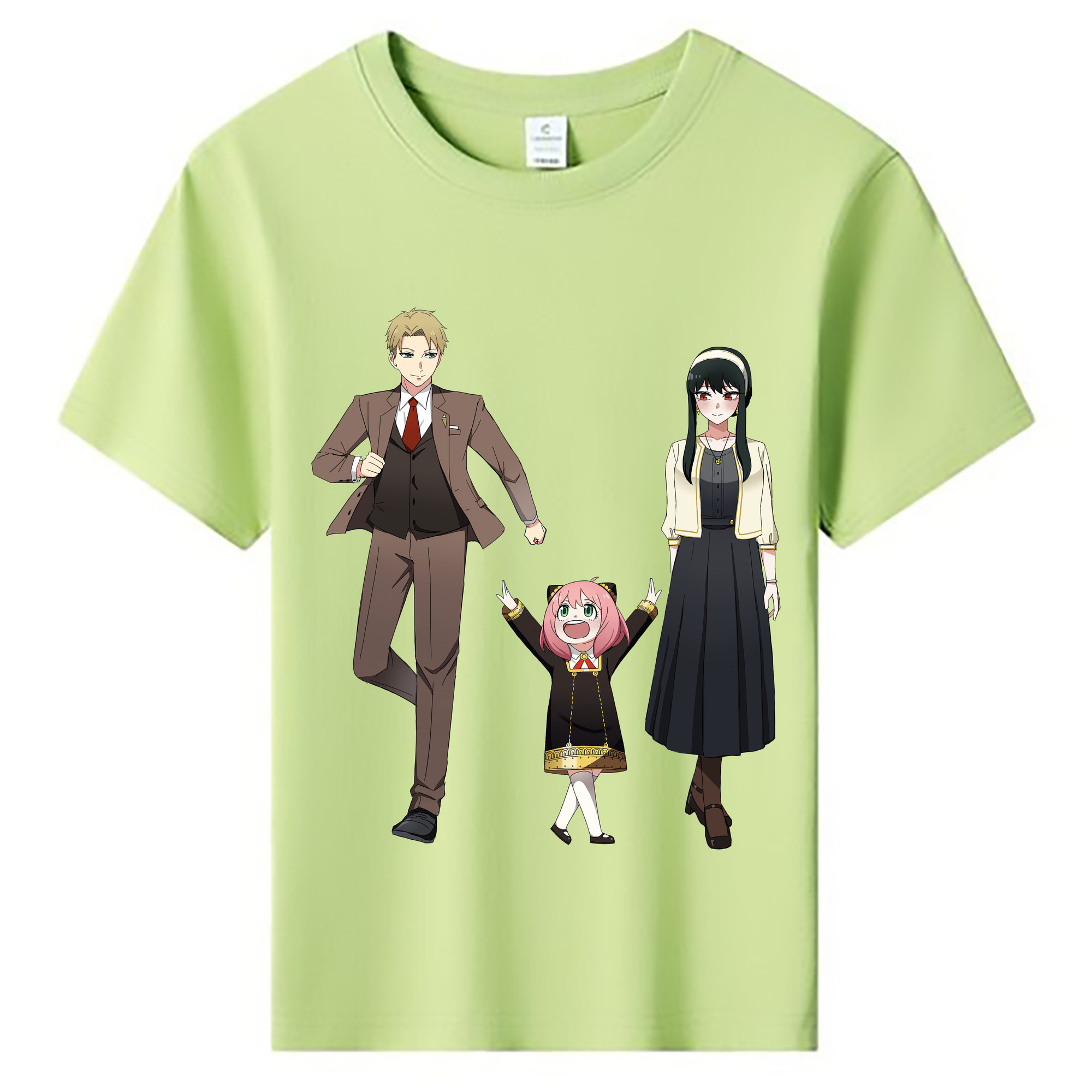 （画像用） SPY×FAMILY间谍家家酒 綿100％キッズTシャツ（フロントプリント）